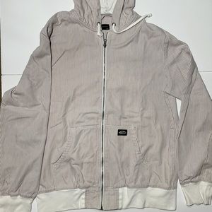 Vans pink and beige zip up hoodie jacket